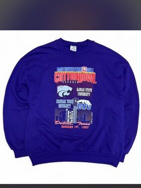 Southwestern Bell Cotton Bowl Classic 1997 Purple Crewneck Sweatshirt